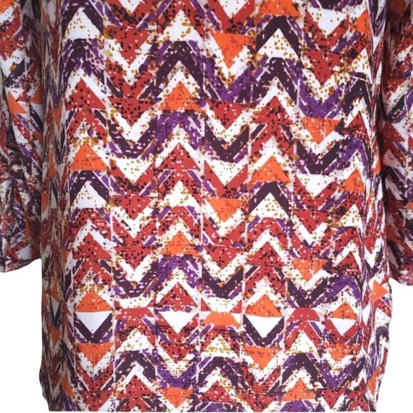 Cato Chevron Multicolor Hi Lo Top, Size XS - Picture 8 of 12